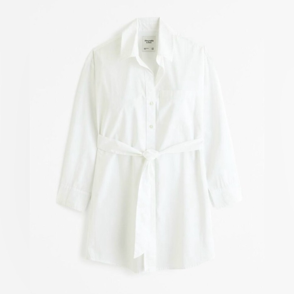 Abercrombie Relaxed Poplin Shirt Dress